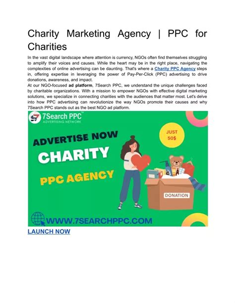 charity specialist marketing agency